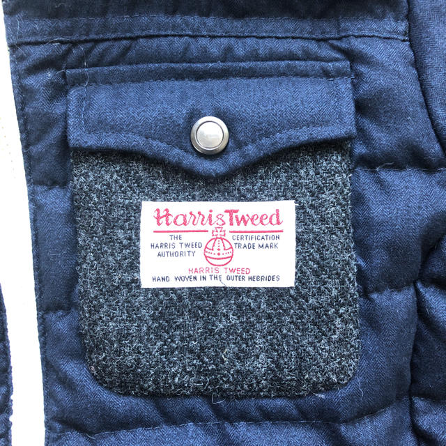 Harris Tweed(ハリスツイード)のハリスツイード ダウンジャケット 160 キッズ/ベビー/マタニティのキッズ服男の子用(90cm~)(ジャケット/上着)の商品写真