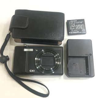 リコー(RICOH)のリコー CX1 ケース付き CX-1(コンパクトデジタルカメラ)