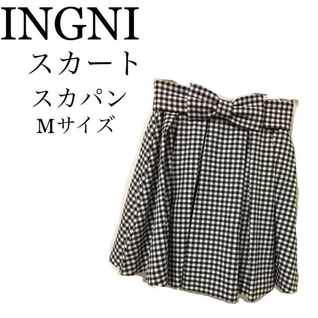 INGNI(イング)のダックス様専用イング INGNI スカート スカパン ギンガムチェック Mサイズ レディースのスカート(ミニスカート)の商品写真