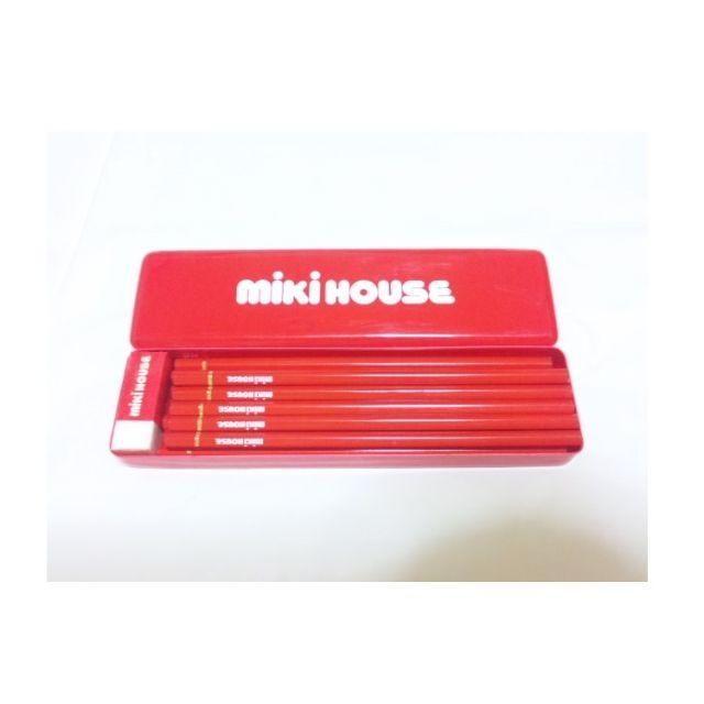 mikihouse(ミキハウス)のミキハウス　文具セット　新品　鉛筆　消しゴム　筆箱 キッズ/ベビー/マタニティのこども用ファッション小物(その他)の商品写真