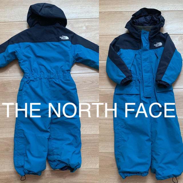 THE NORTH FACE キッズ スキーウェア つなぎブルー×ネイビー 美品
