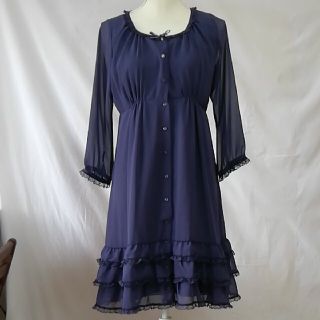 メルローズ(MELROSE)の新品未使用タグ付きメルローズ乙女な可愛いワンピース、サイズフリーサイズ。(ひざ丈ワンピース)