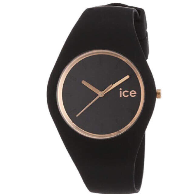 [アイスウォッチ]ICE WATCH 腕時計 34mm ブラック×ローズゴールド