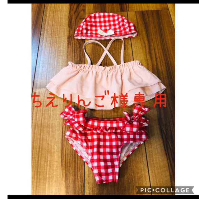 petit main(プティマイン)の⚠️ちえりんご様専用⚠️petit main 水着 サイズ90 キッズ/ベビー/マタニティのキッズ服女の子用(90cm~)(水着)の商品写真