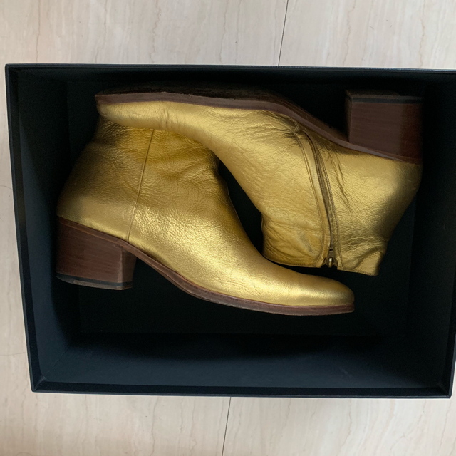 DIOR HOMME(ディオールオム)のエディスリマン ハイヒール 金 42 メンズの靴/シューズ(ブーツ)の商品写真