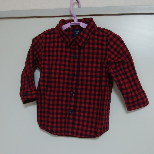 babyGAP(ベビーギャップ)の新品未使用　babyGap　ギンカムチェックシャツ キッズ/ベビー/マタニティのキッズ服男の子用(90cm~)(その他)の商品写真