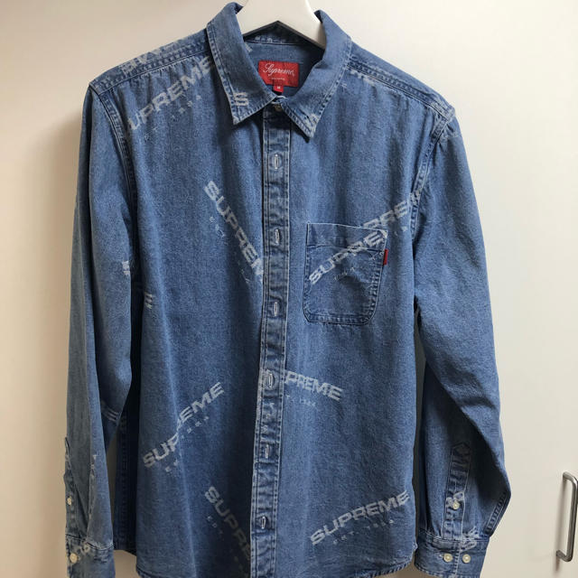 SUPREME 17AW Jacquard Denim Shirt デニムシャツ