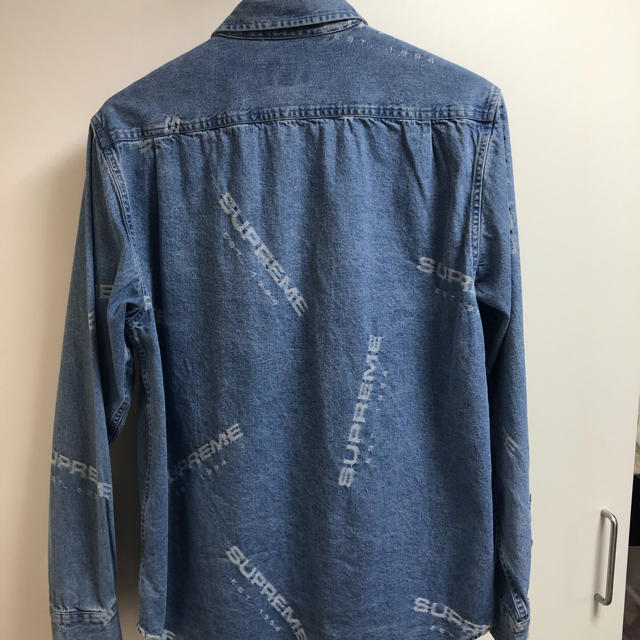 サイズM 17fw Supreme Jacquard Denim Shirt