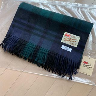 イエナ(IENA)のIENA TWW BLANKET MUFFLER C/W  カシミア混 グリーン(ストール/パシュミナ)