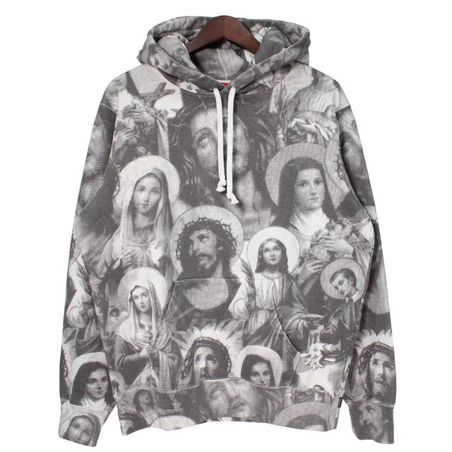 ボックスロゴJesus and Mary Hooded Sweatshirt