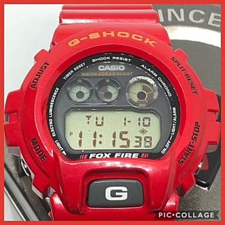 ジーショック(G-SHOCK)のCASIO G-SHOCK 希少レッドカラー ビンテージ腕時計 実働品早い者勝ち(腕時計(デジタル))