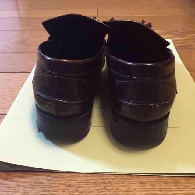 ZARA(ザラ)のZARA ザラ ブラウンレザーローファー レディースの靴/シューズ(ローファー/革靴)の商品写真