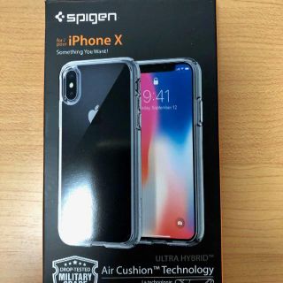 シュピゲン(Spigen)のSpigen　クリアケース iPhoneXS　iPhone X　米軍MIL規格　(iPhoneケース)