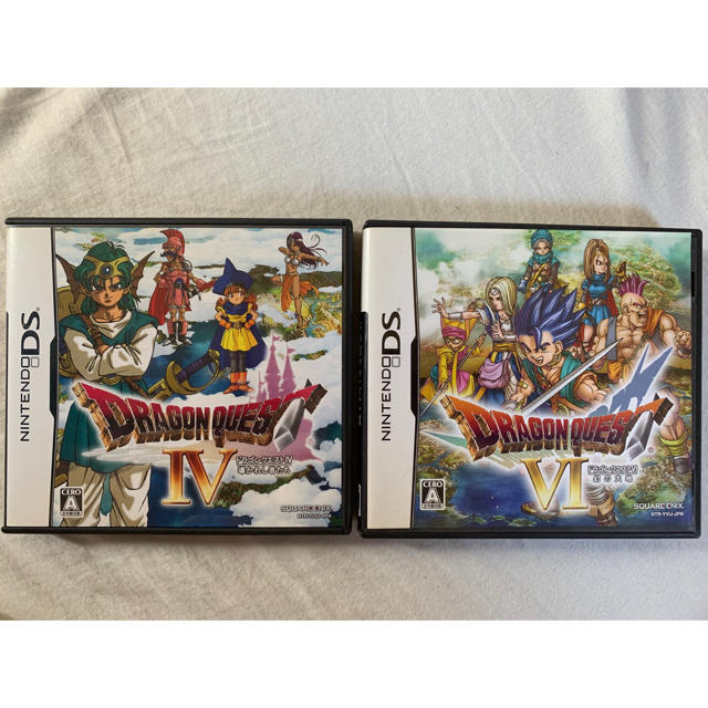 ニンテンドーDS(ニンテンドーDS)のDS2個 ドラゴンクエストIV 導かれし者たち ドラゴンクエストVI 幻の大地 エンタメ/ホビーのゲームソフト/ゲーム機本体(携帯用ゲームソフト)の商品写真