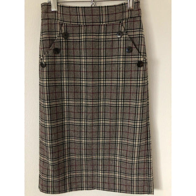 SLOBE IENA フロントボタンチェックタイトスカート ひまわりさん専用 レディースのスカート(ひざ丈スカート)の商品写真