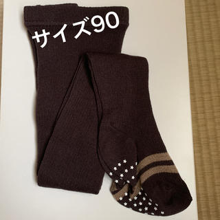 フェリシモ(FELISSIMO)のキッズ タイツ ボルドー 90 新品未使用 日本製 子供 (靴下/タイツ)