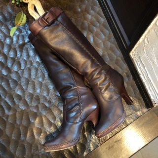 ナインウエスト(NINE WEST)のNINE WEST ブラウンジャッキーブーツ(ブーツ)