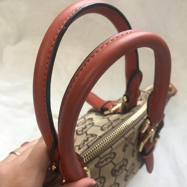 Michael Kors(マイケルコース)のマイケルコース ハンドバッグ オレンジ 美品 レディースのバッグ(ハンドバッグ)の商品写真