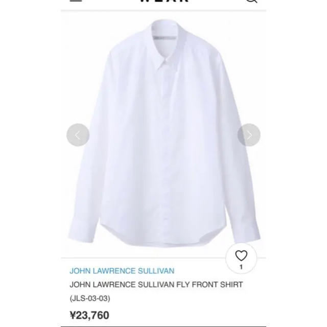JOHN LAWRENCE SULLIVAN(ジョンローレンスサリバン)のサリバン 白シャツ メンズのトップス(シャツ)の商品写真