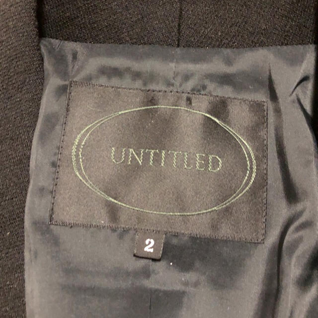 UNTITLED(アンタイトル)の値下げ交渉OK アンタイトル シングル スカートスーツ Mサイズ ブラック レディースのフォーマル/ドレス(スーツ)の商品写真