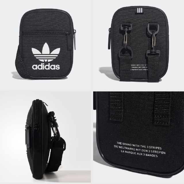 adidas(アディダス)のアディダス オリジナルス 新品 ポーチ フェスバッグ 黒 メンズのバッグ(ウエストポーチ)の商品写真