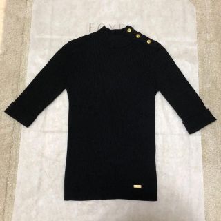 バーバリーブルーレーベル(BURBERRY BLUE LABEL)の☆ yukkiii様 専用商品 ☆38サイズ  ハイネック ブラック ニット(ニット/セーター)