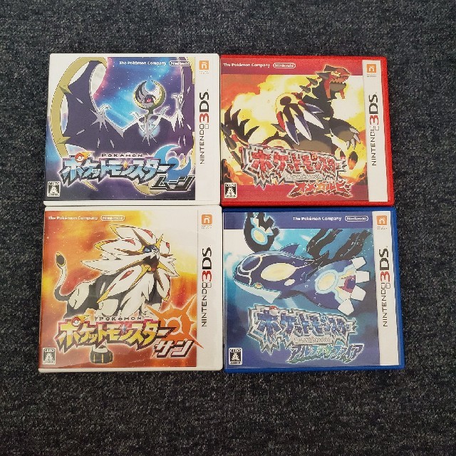 3DS本体とポケットモンスターカセット4つセット 2