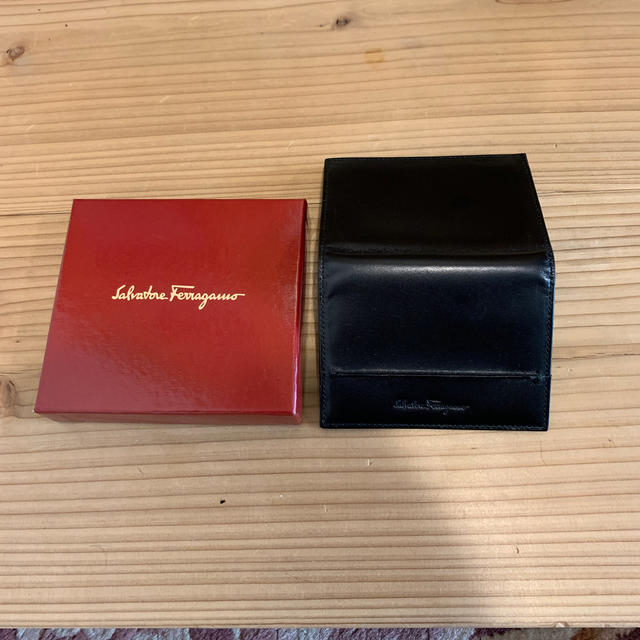 Salvatore Ferragamo - 美品 フェラガモ 名刺入れ カードケース 黒 