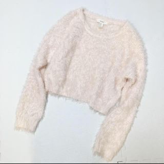 ザラ(ZARA)のフォーエバー21  ふわふわ シャギー ニット+OZOC レース プルオーバー(ニット/セーター)