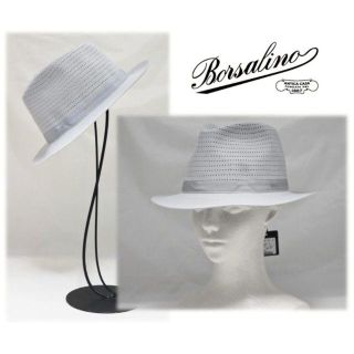 ボルサリーノ(Borsalino)の新品【ボルサリーノ 】軽量 高級ラビットフェルトハット 薄灰 57cm(ハット)