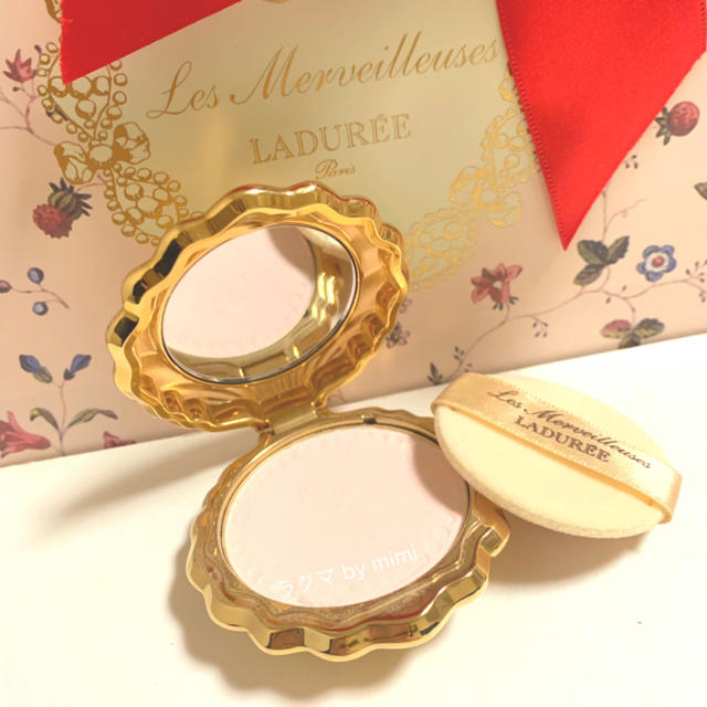 プレストパウダー 24k貝殻ケース LADUREE