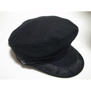 ニューヨークハット(NEW YORK HAT)のニューヨークハットGreek Fisherman Wool キャスケット 黒 M(キャスケット)