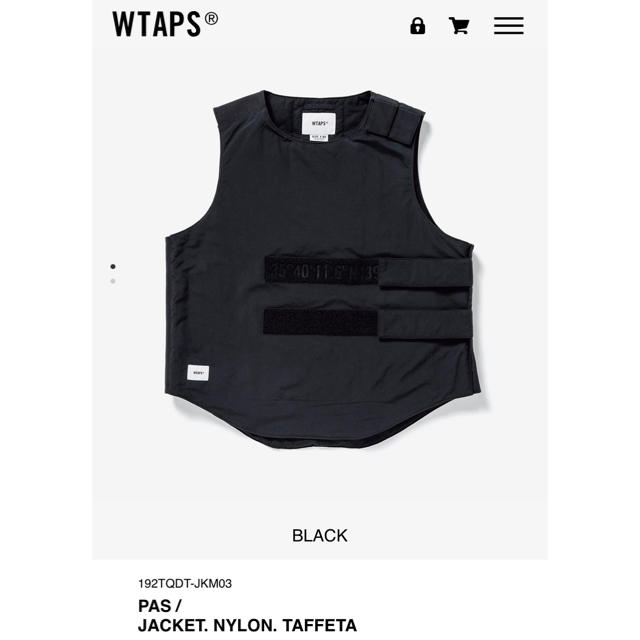 【新品未使用・正規品】wtaps ダブルタップス 19aw PAS 2