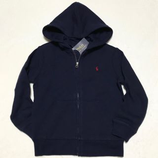 ポロラルフローレン(POLO RALPH LAUREN)の大人気☆新品 裏起毛 ジップアップ パーカー /ネイビー 6/120(ジャケット/上着)