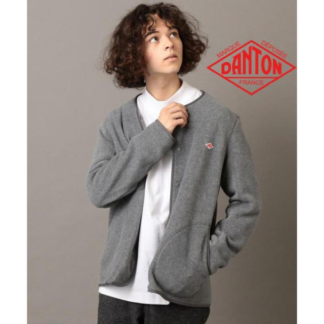 DANTON - DANTON/ダントン フリース ジャケット カーディガン グレー