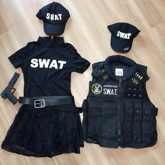 SWAT コスプレ衣装♪ 美品♪ カップルに♪最終値下げ！！ エンタメ/ホビーのコスプレ(衣装)の商品写真