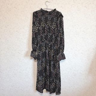 ダブルクローゼット(w closet)のダブルクローゼット 花柄 ロングワンピース(ロングワンピース/マキシワンピース)