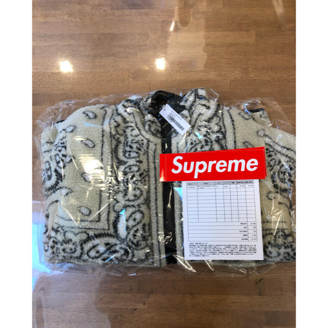 Lサイズ Supreme fleece bandana jaket Tan