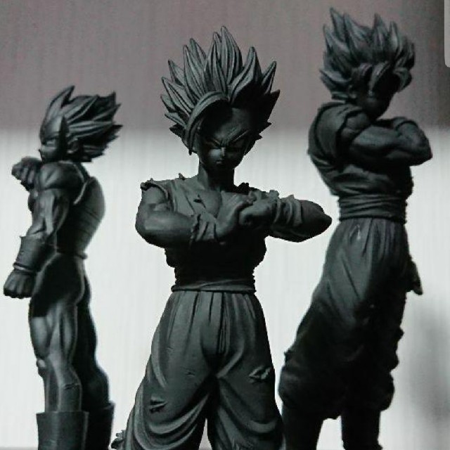 ドラゴンボール☆超サイヤ人☆モノクロフィギュアセットの通販 by ...