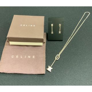 セフィーヌ(CEFINE)のCELINEセリーヌ マカダム ネックレス&ピアスSV925(ネックレス)