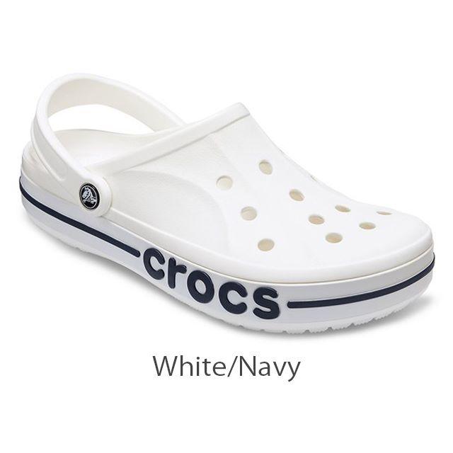 crocs(クロックス)のクロックスBayaband Clog White / Navy 25cm 新品 メンズの靴/シューズ(サンダル)の商品写真