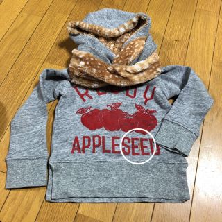 レディーアップルシード(REDDY APPLESEED)のバンビ柄がカワイイ♡フード付きトレーナー(๑˃̵ᴗ˂̵)(その他)