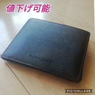 バーバリー(BURBERRY)のBURBERRY　メンズ　二つ折り財布　黒　小銭入れ　カード入れ(折り財布)