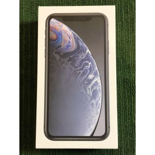 アップル(Apple)のiPhone  XR　BLACK 新品  SIMロック解除済 ①(スマートフォン本体)