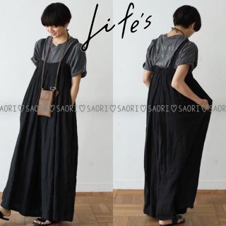 トゥデイフル(TODAYFUL)のTODAYFUL【新品タグ付】Linen Wide Salopette(サロペット/オーバーオール)