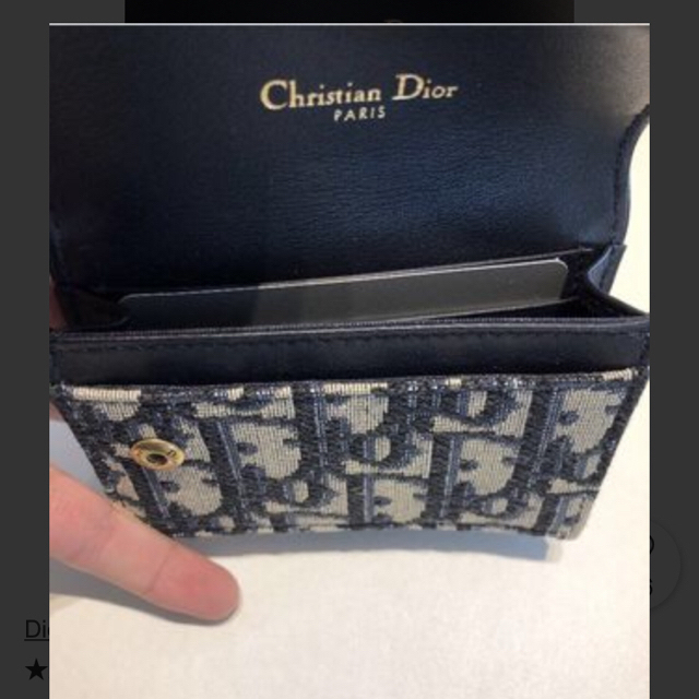 Christian Dior/新品 カードケース ネイビー