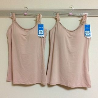 ユニクロ(UNIQLO)の☆新品☆ ユニクロ エアリズム 汗とりブラキャミソール  2枚セット M  (キャミソール)