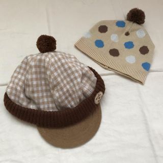 ミキハウス(mikihouse)のミキハウス  帽子２点セット【新品＆USED品】(帽子)