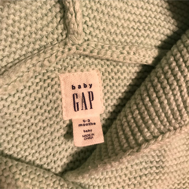 GAP(ギャップ)のベビー服 パーカー ニット 耳つき キッズ/ベビー/マタニティのベビー服(~85cm)(カーディガン/ボレロ)の商品写真