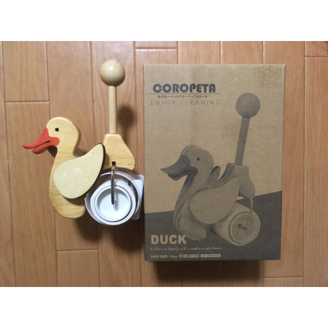 DUCK材質☆木のカーペットクリーナー コロペタ☆④